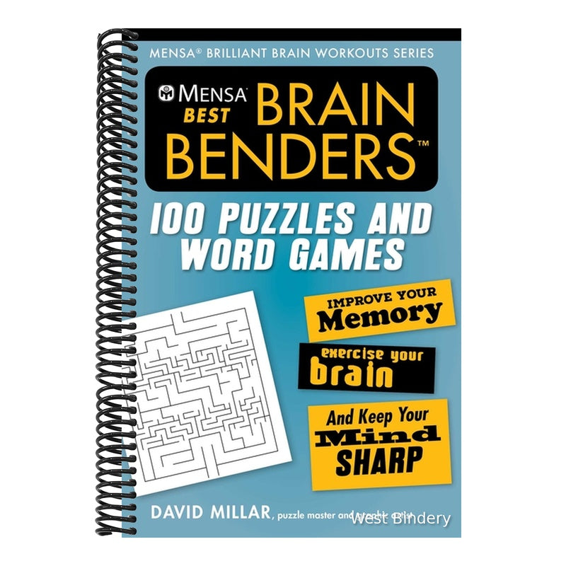 Mensa(r) Best Brain Benders: 100 Puzzles and Word Games (Mensa(r) Brilliant Brain Workouts) (Spiral Bound)