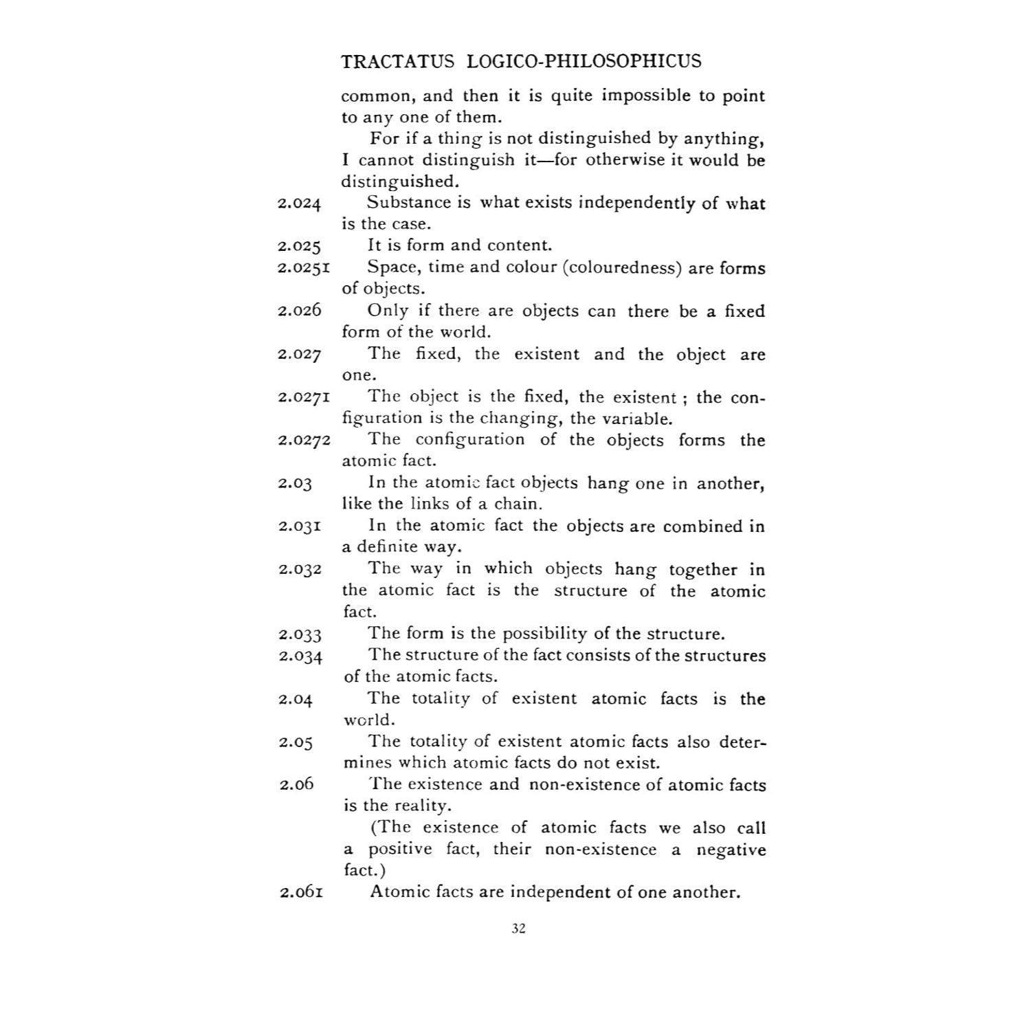 Tractatus Logico-Philosophicus