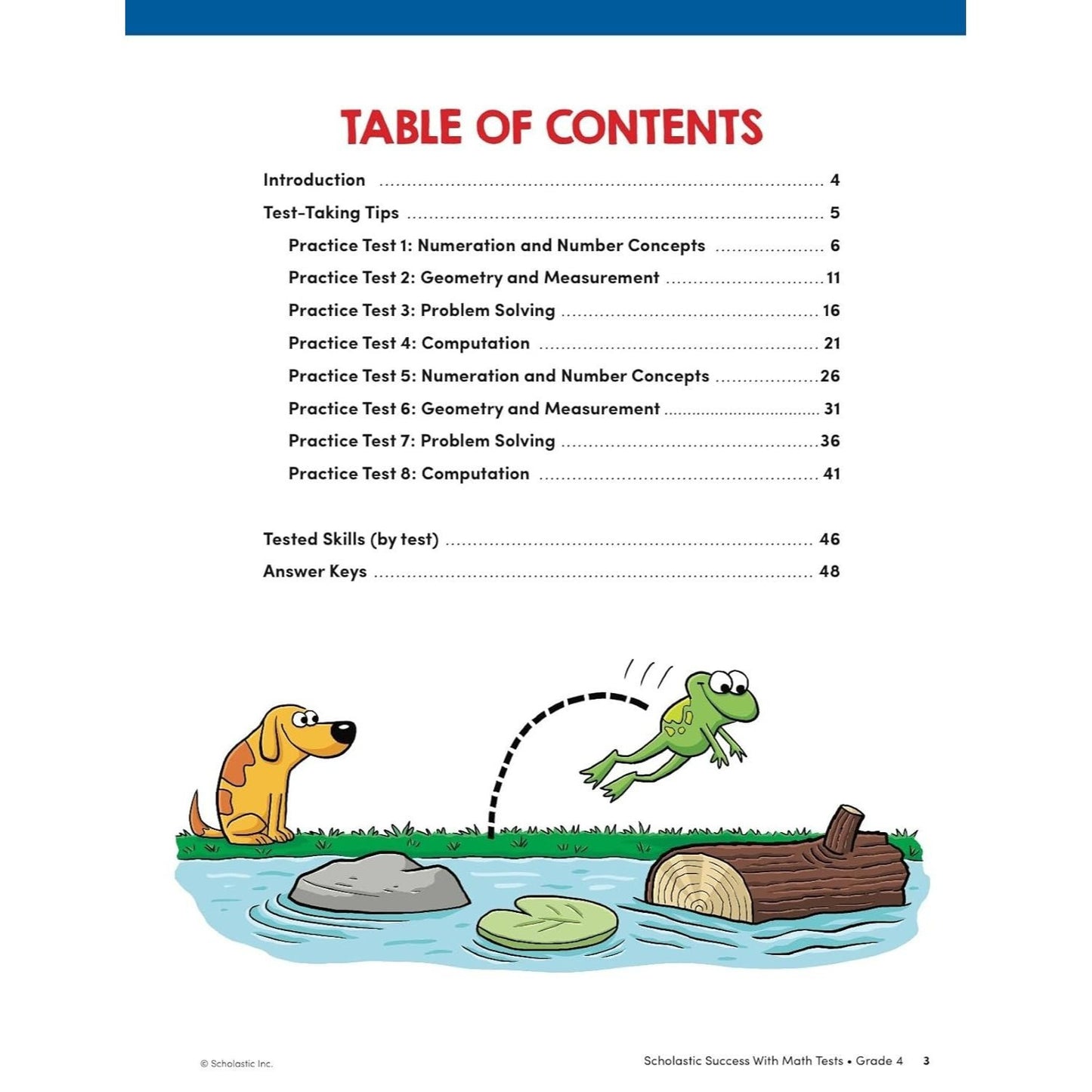 Scholastic Success with Math Tests Grade 4 Workbook (Spiral Bound)