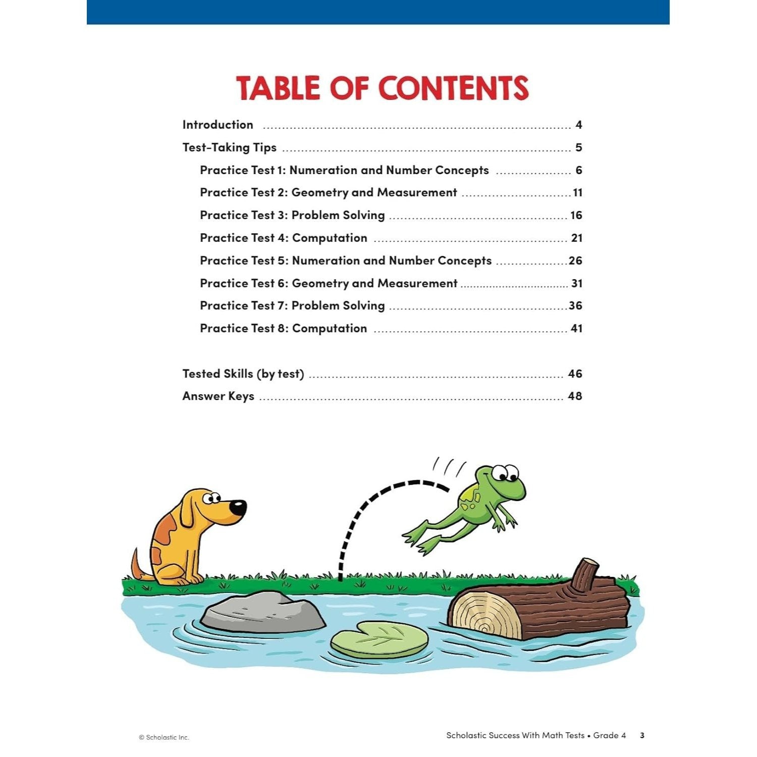 Scholastic Success with Math Tests Grade 4 Workbook (Spiral Bound)