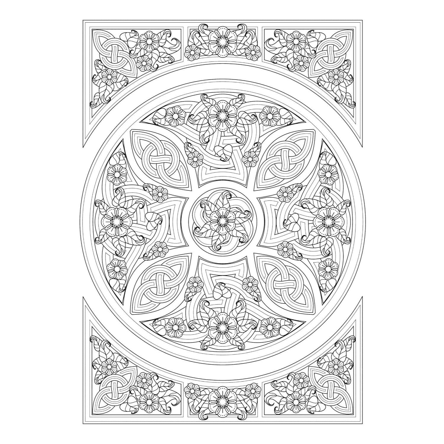 Creative Haven Celtic Nature Designs Coloring Book