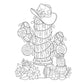 Creative Haven Country Western Christmas Coloring Book