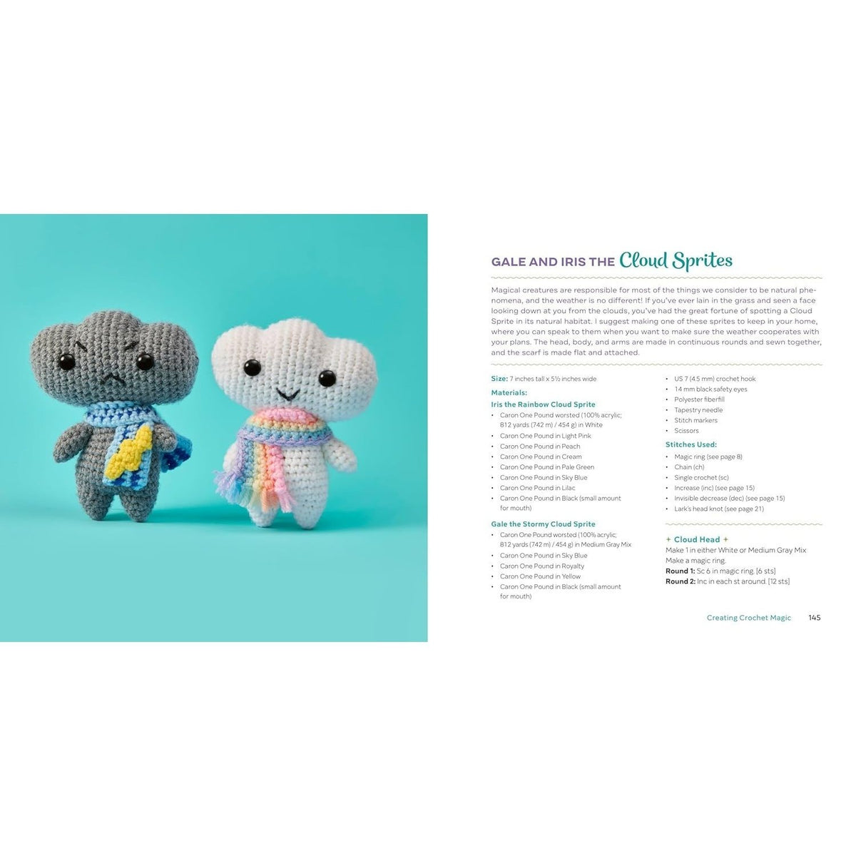 Crochet Magical Creatures: 20 Easy Amigurumi Patterns (Spiral Bound)