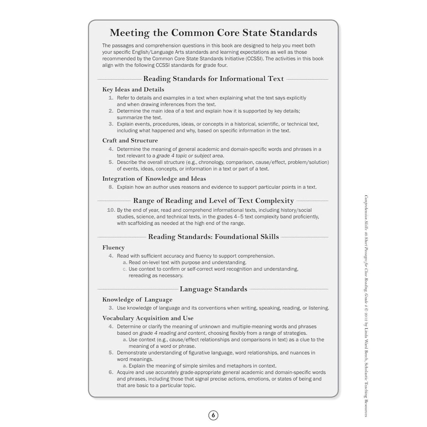 Comprehension Skills: 40 Short Passages for Close Reading: Grade 4 (Spiral Bound)