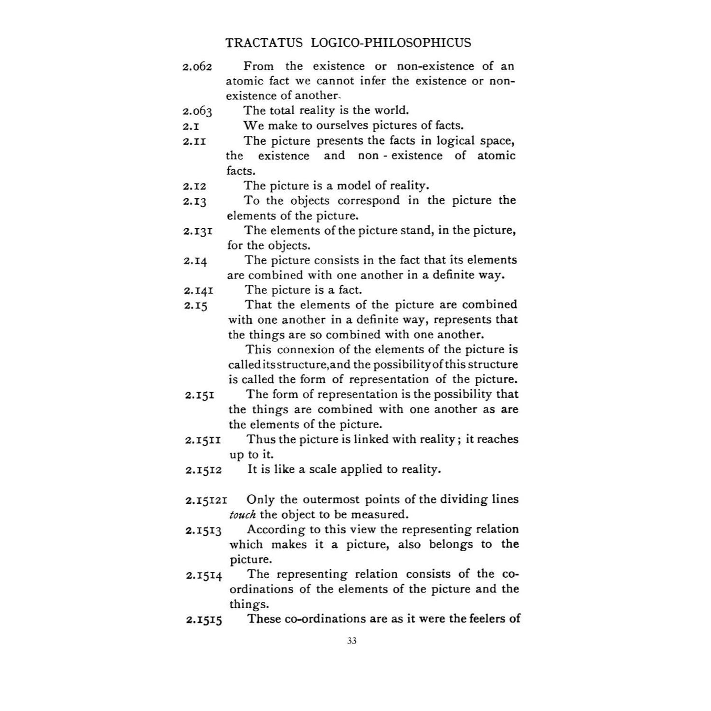 Tractatus Logico-Philosophicus