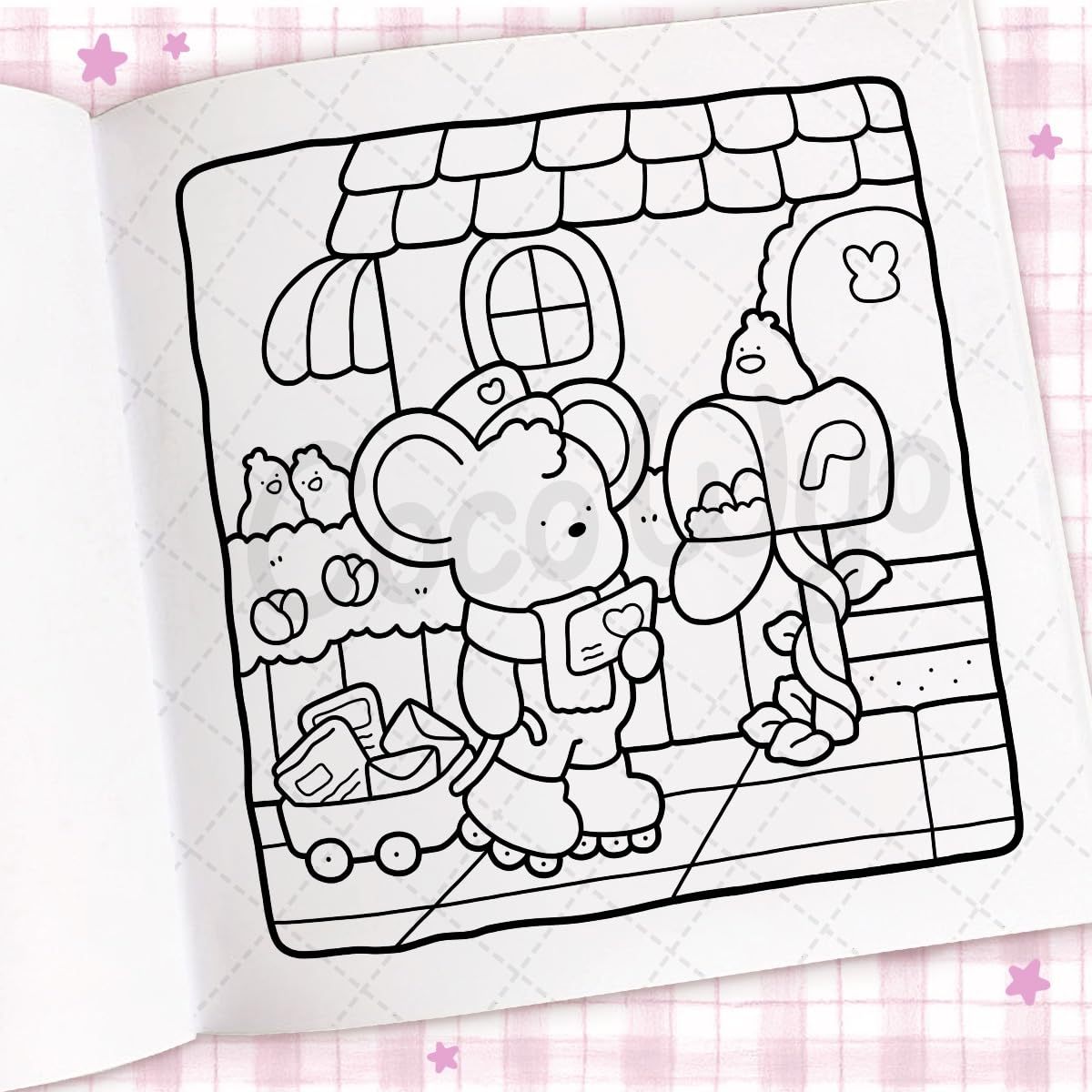 Cozy Days: Coloring Book for Adults and Kids (Cozy Spaces Coloring) (Spiral Bound)