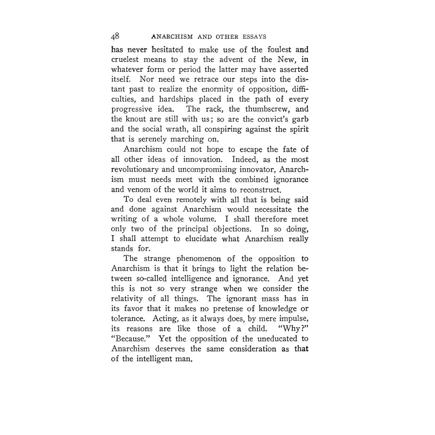 Anarchism and Other Essays