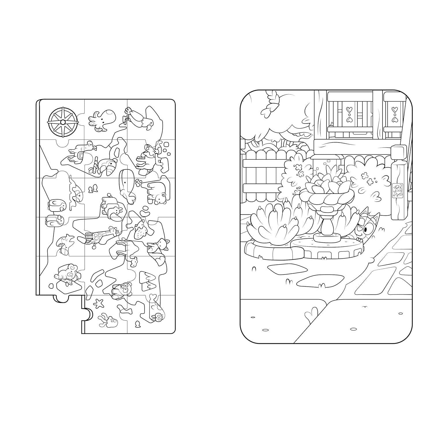 Bluey: Fun and Games: A Coloring Book | Spiraled by Spiraling Freedom® (Spiral Bound)