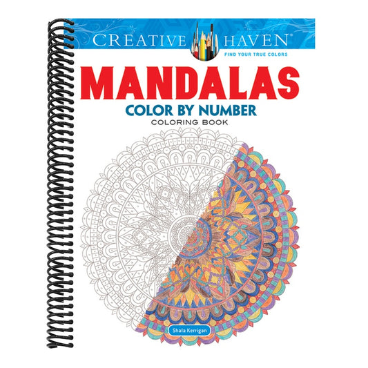 Creative Haven Mandalas Color by Number Coloring Book (First Edition, First)