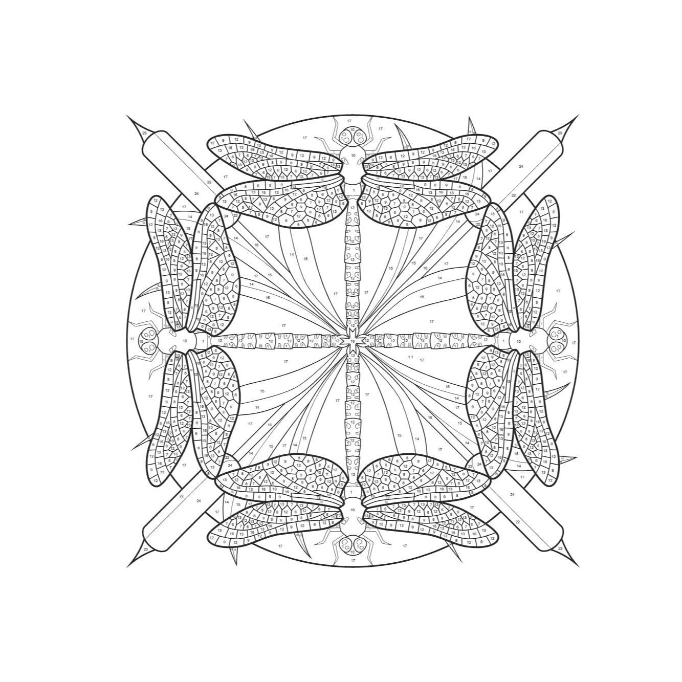 Creative Haven Mandalas Color by Number Coloring Book (First Edition, First)