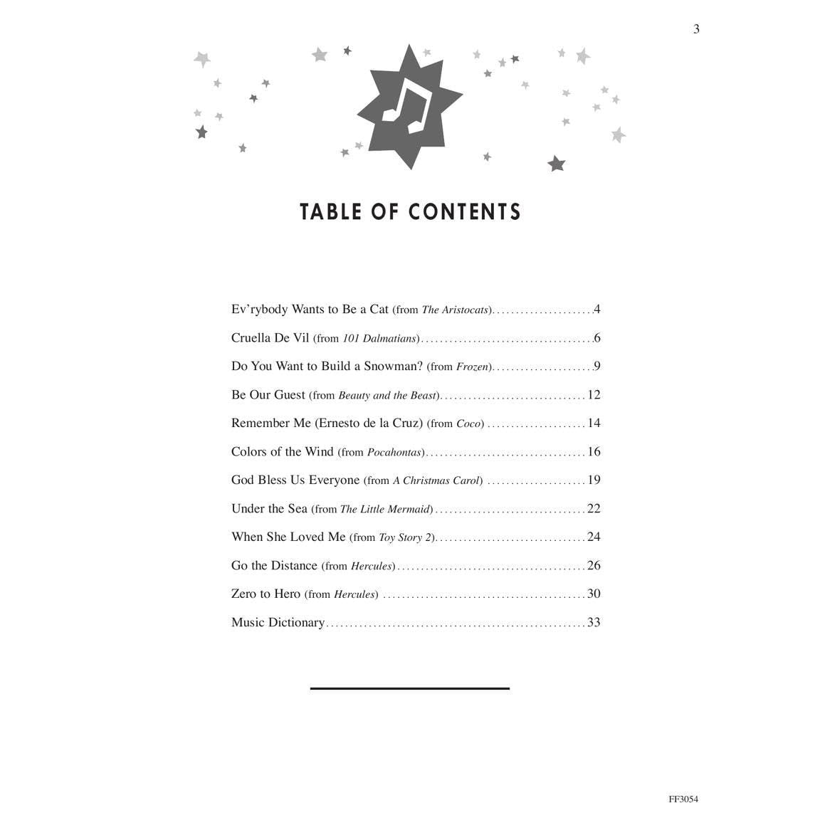 Funtime Piano Disney Piano Sheet Music 11 Classic & Modern Disney Songs for Level 3a-3b Arranged for Easy Learning Includes Beauty and the Beast, Froz