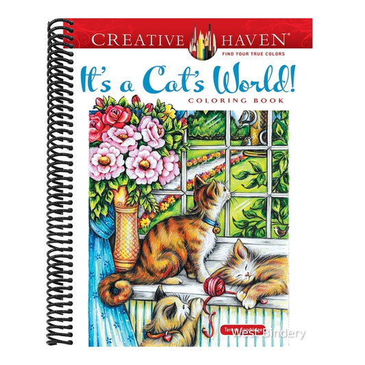 Creative Haven It's a Cat's World! Coloring Book