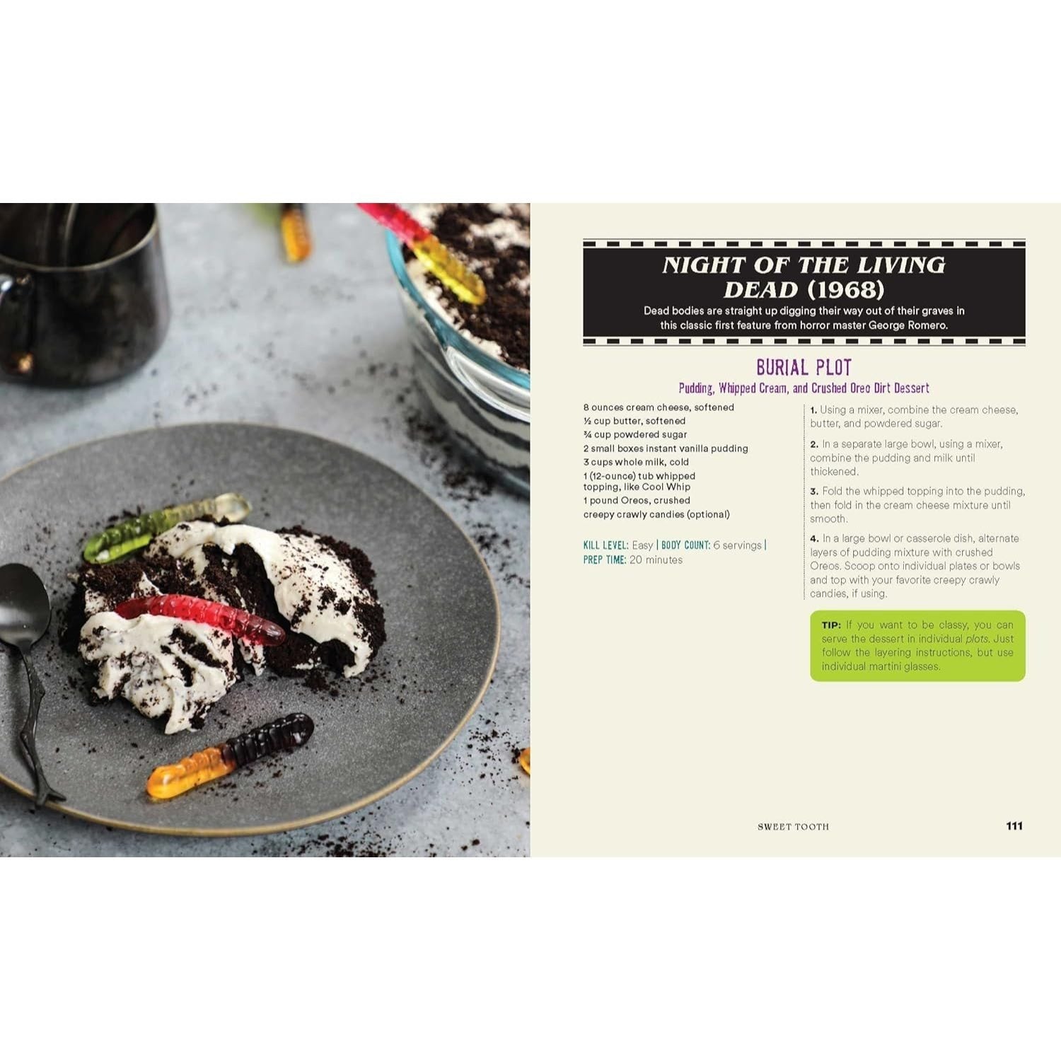 The Horror Movie Night Cookbook: 60 Deliciously Deadly Recipes Inspired by Iconic Slashers, Zombie Films, Psychological Thrillers, Sci-Fi Spooks, and More