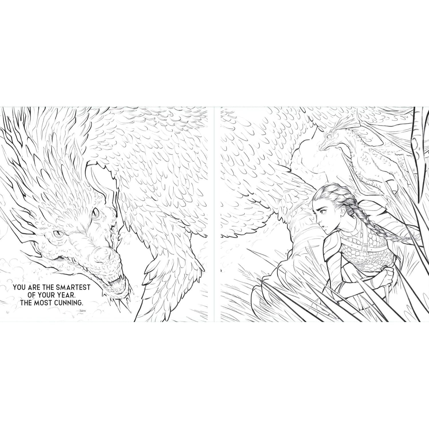 Fourth Wing: The Official Coloring Book