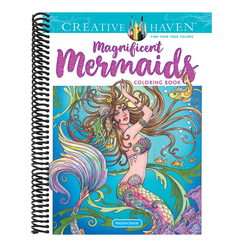 Creative Haven Magnificent Mermaids Coloring Book