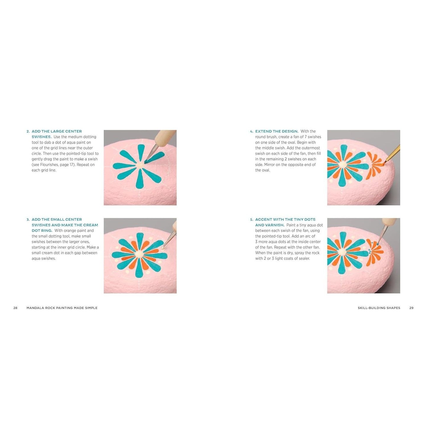 Mandala Rock Painting Made Simple: Step-By-Step Instructions for Timeless Designs
