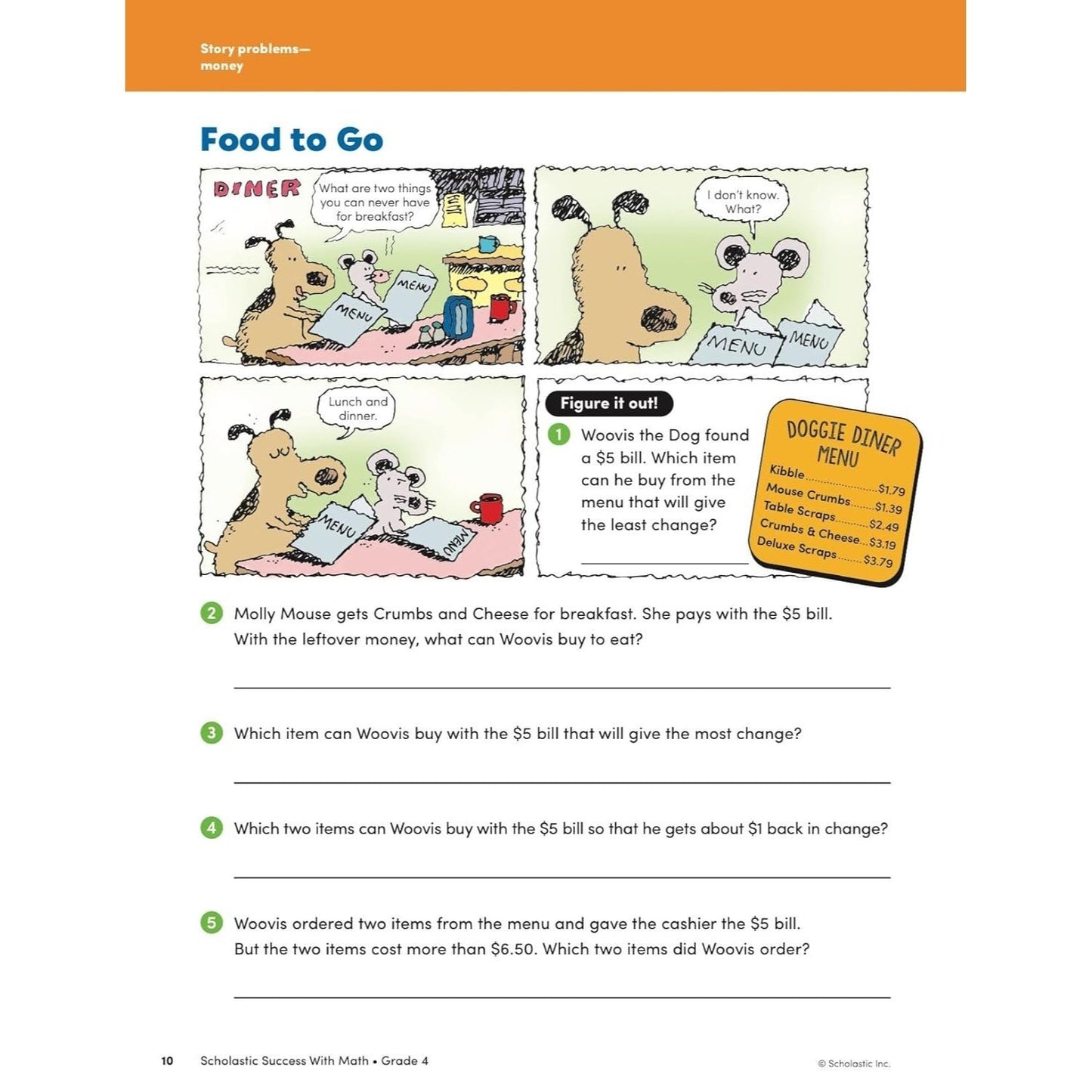 Scholastic Success with Math Grade 4 Workbook