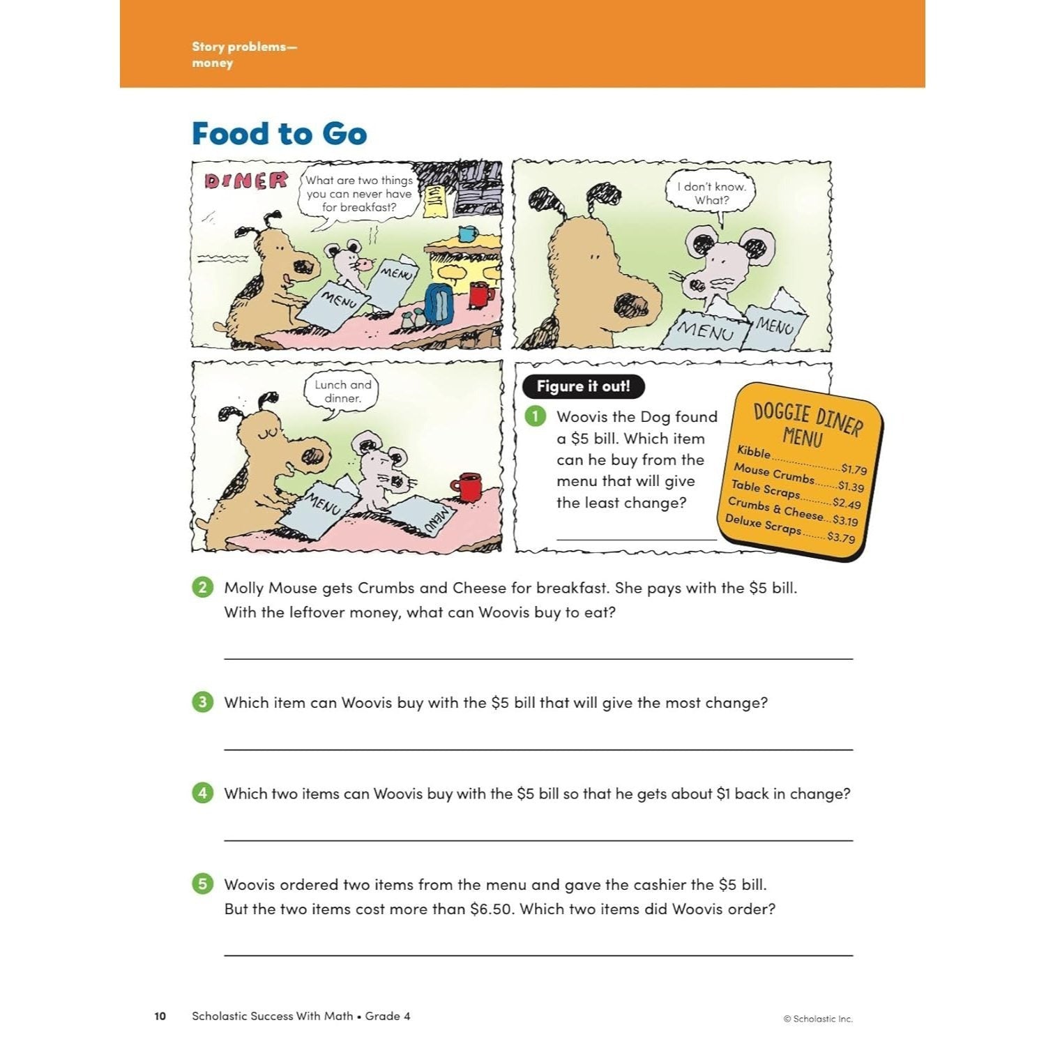 Scholastic Success with Math Grade 4 Workbook