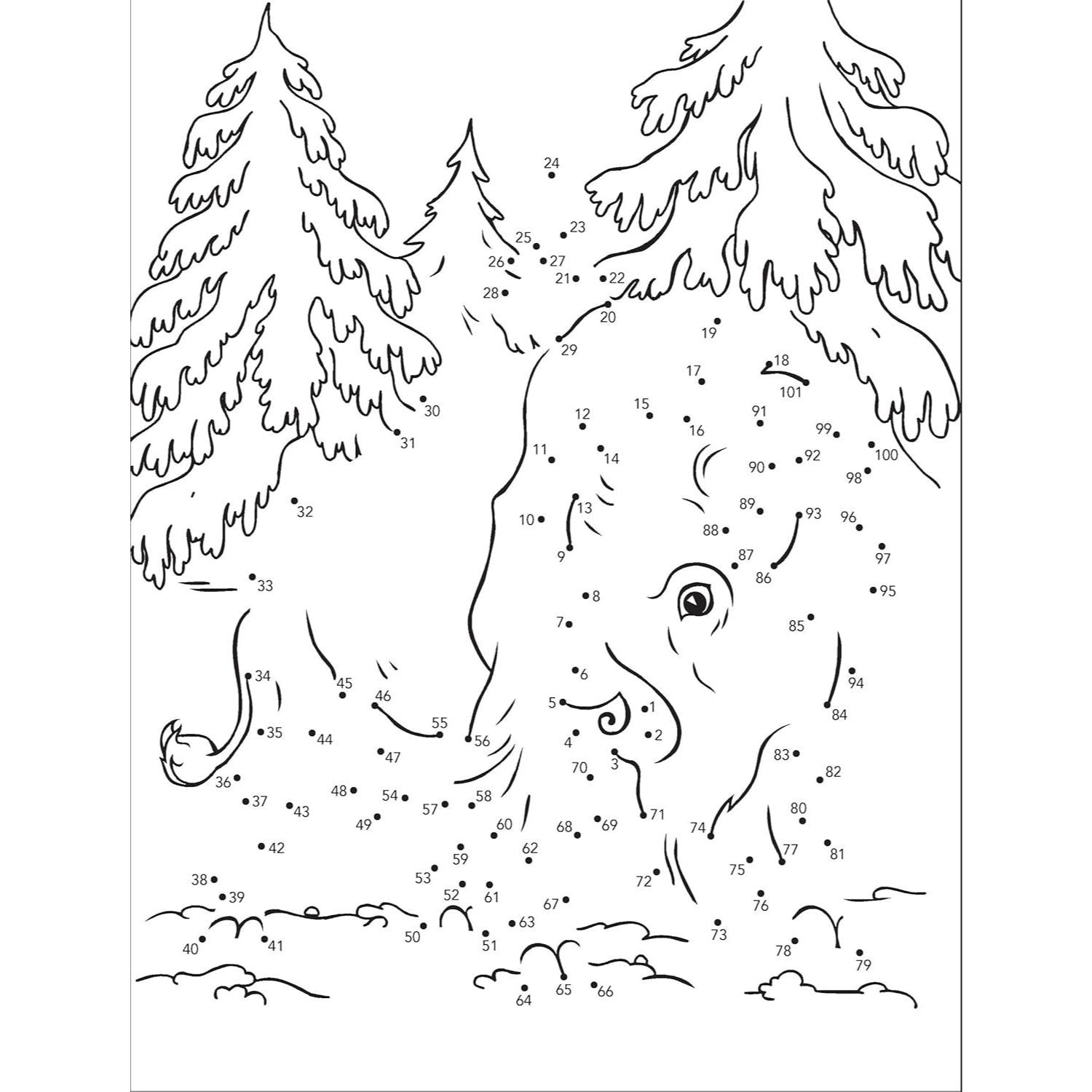 Wild Animals Dot-To-Dot Fun!: Count from 1 to 101