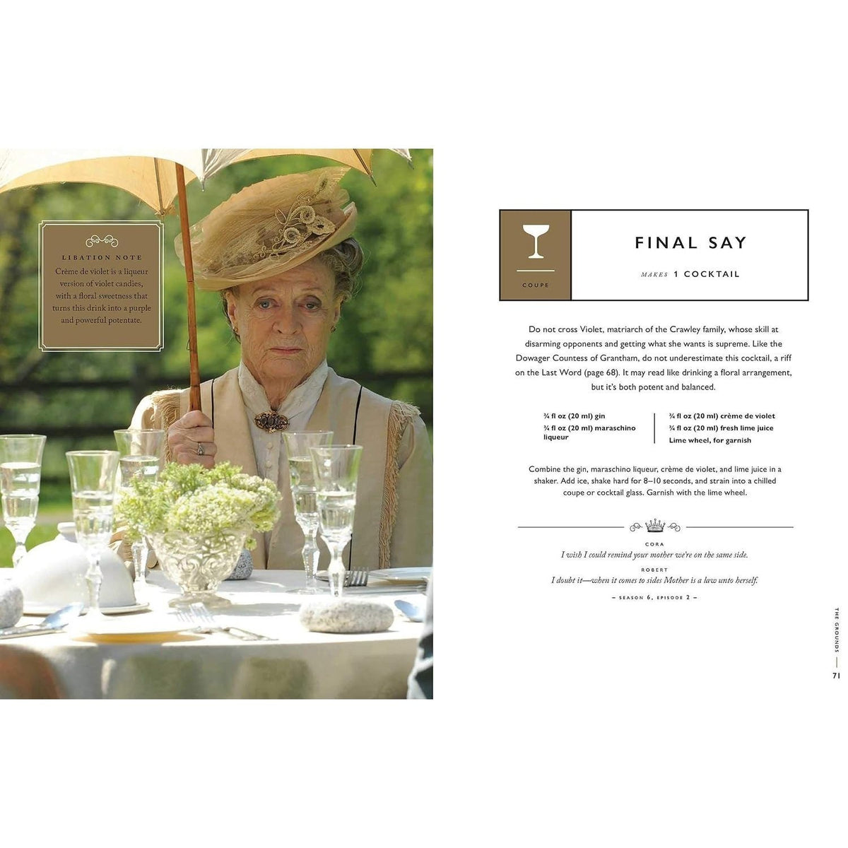 The Official Downton Abbey Cocktail Book: Appropriate Libations for All Occasions