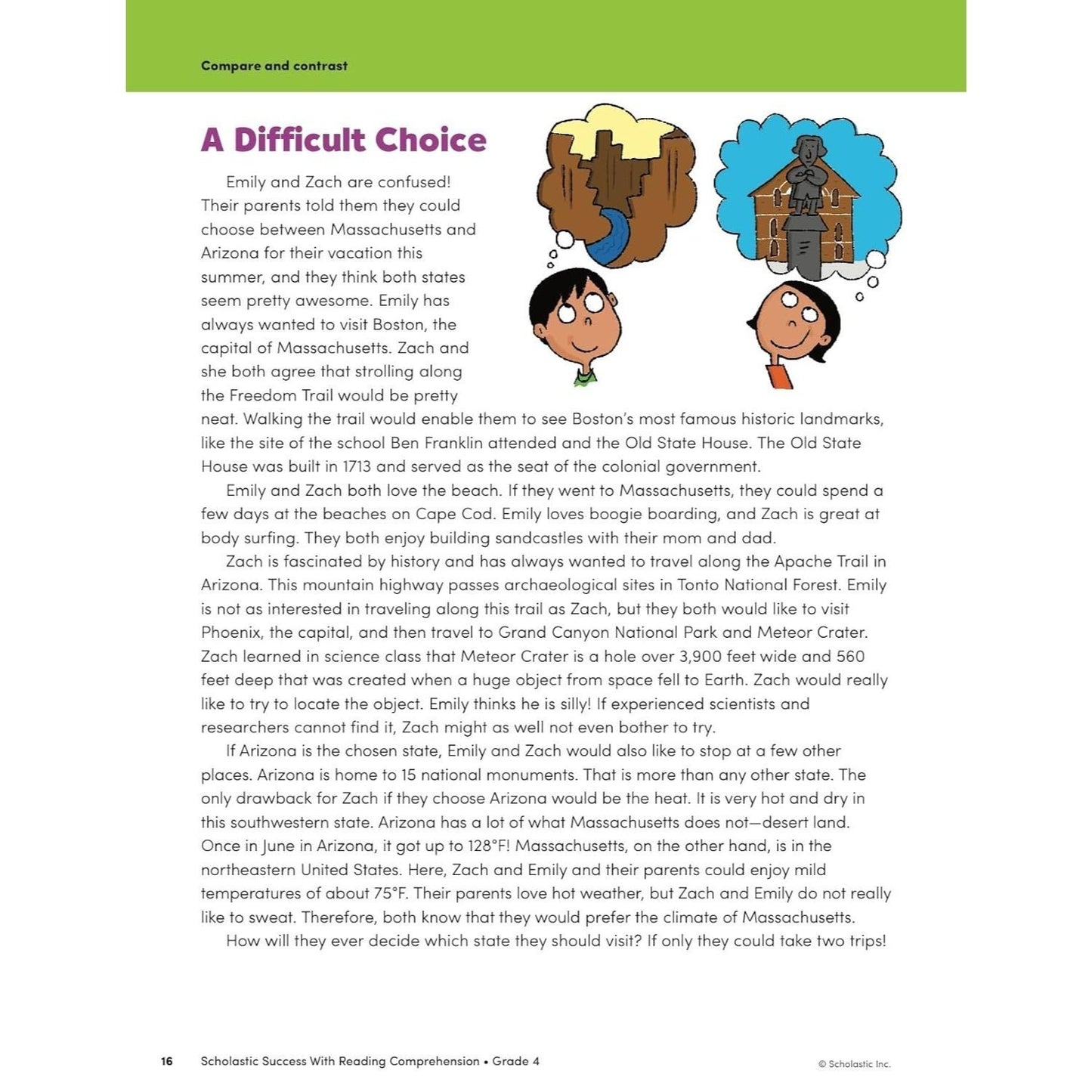 Scholastic Success with Reading Comprehension Grade 4 Workbook