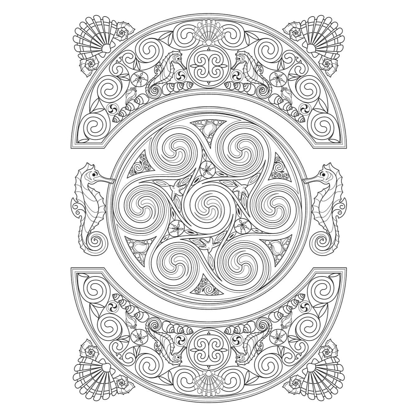 Creative Haven Celtic Nature Designs Coloring Book