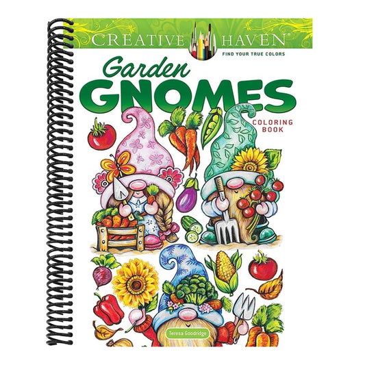 Creative Haven Garden Gnomes Coloring Book