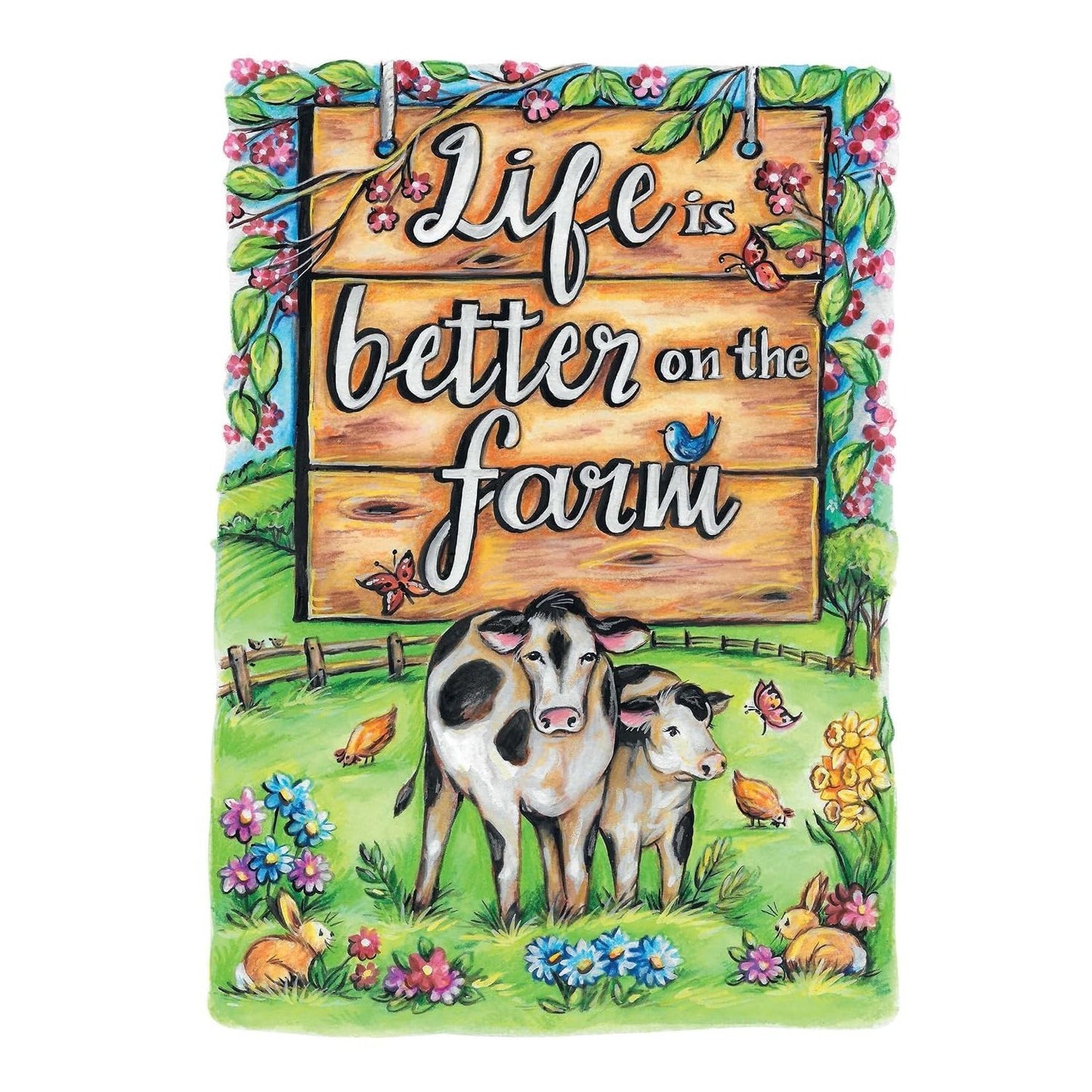 Creative Haven Country Farm Scenes Coloring Book