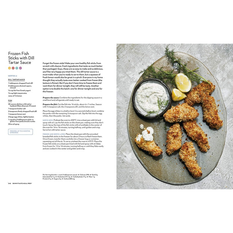 Skinnytaste Meal Prep: Healthy Make-Ahead Meals and Freezer Recipes to Simplify Your Life: A Cookbook (Spiral Bound)