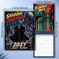MUKAWA 2027 Comic Art Wall Calendar, 12 Gothic City Illustrations