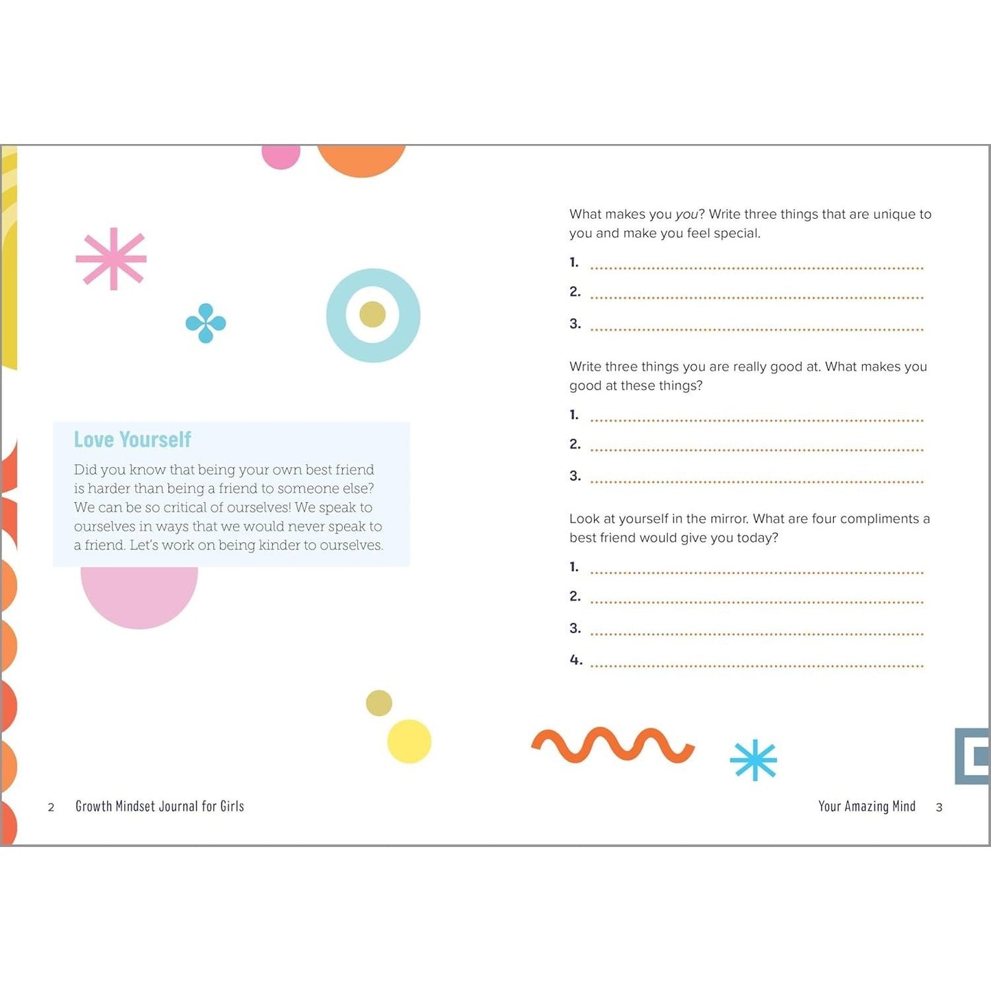 Growth Mindset Journal for Girls: A Space to Embrace Challenges, Build Confidence, and Dream Big