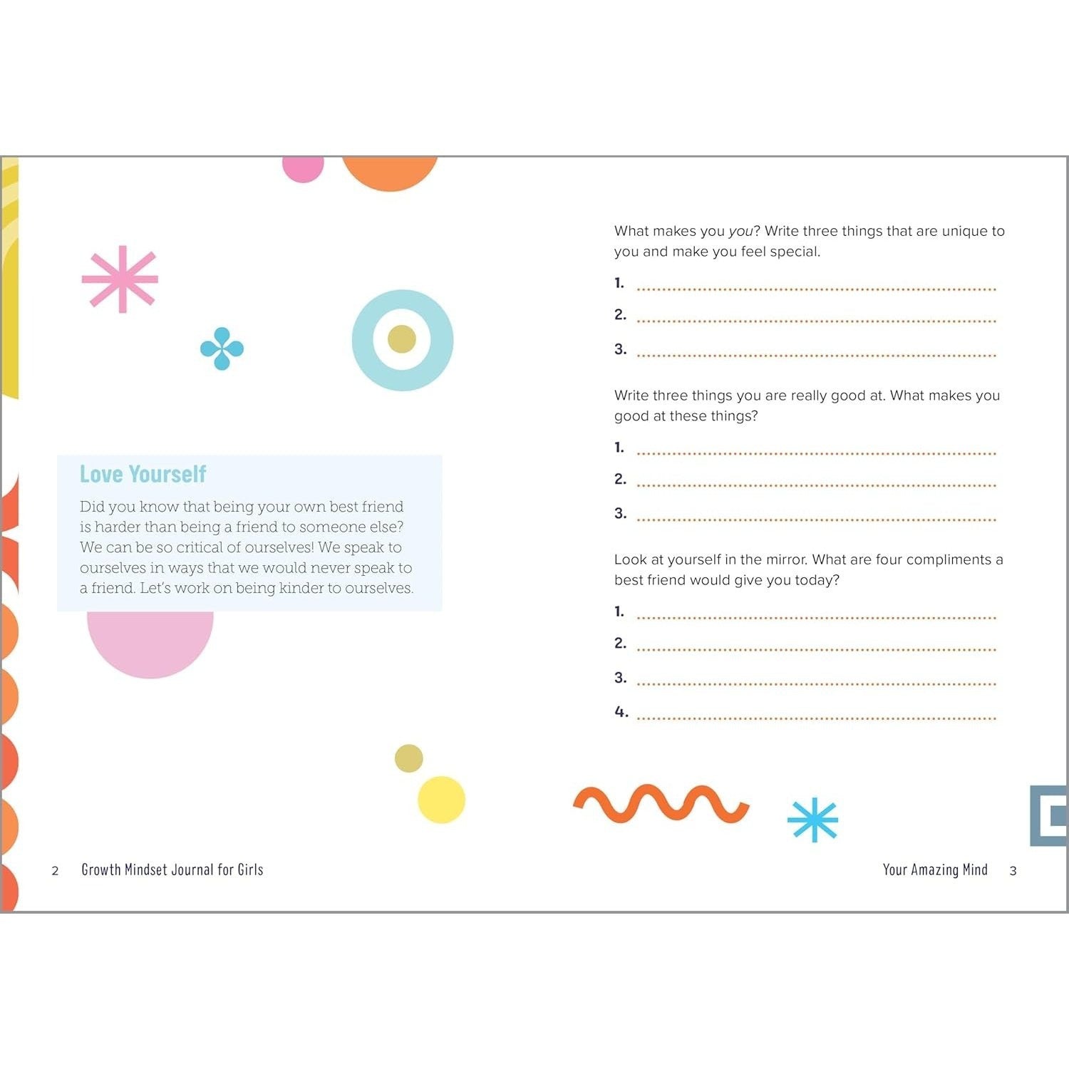 Growth Mindset Journal for Girls: A Space to Embrace Challenges, Build Confidence, and Dream Big