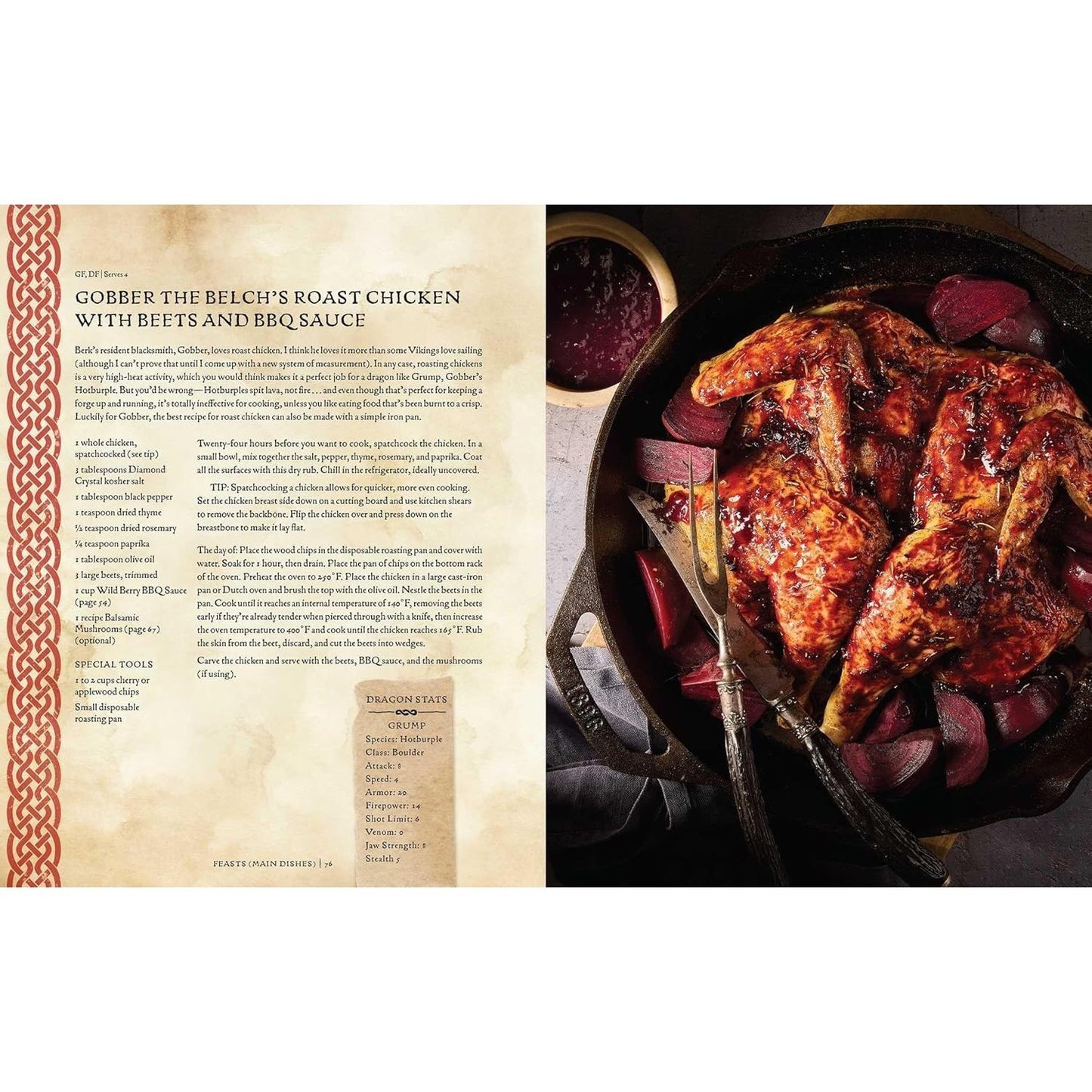 DreamWorks Dragons: Recipes from the Isle of Berk [Official Cookbook]: A Book of Feasts, Drinks, Desserts . . . and Dragons