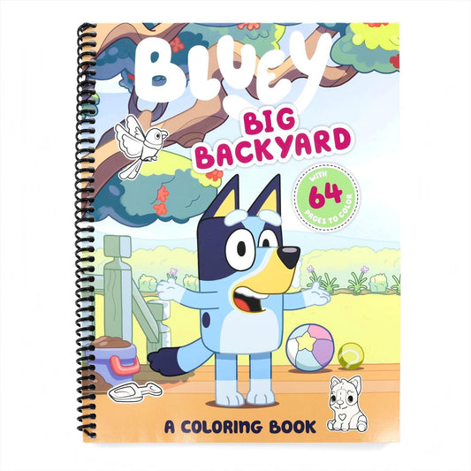 Bluey: Big Backyard: A Coloring Book | Spiraled by Spiraling Freedom® (Spiral Bound)