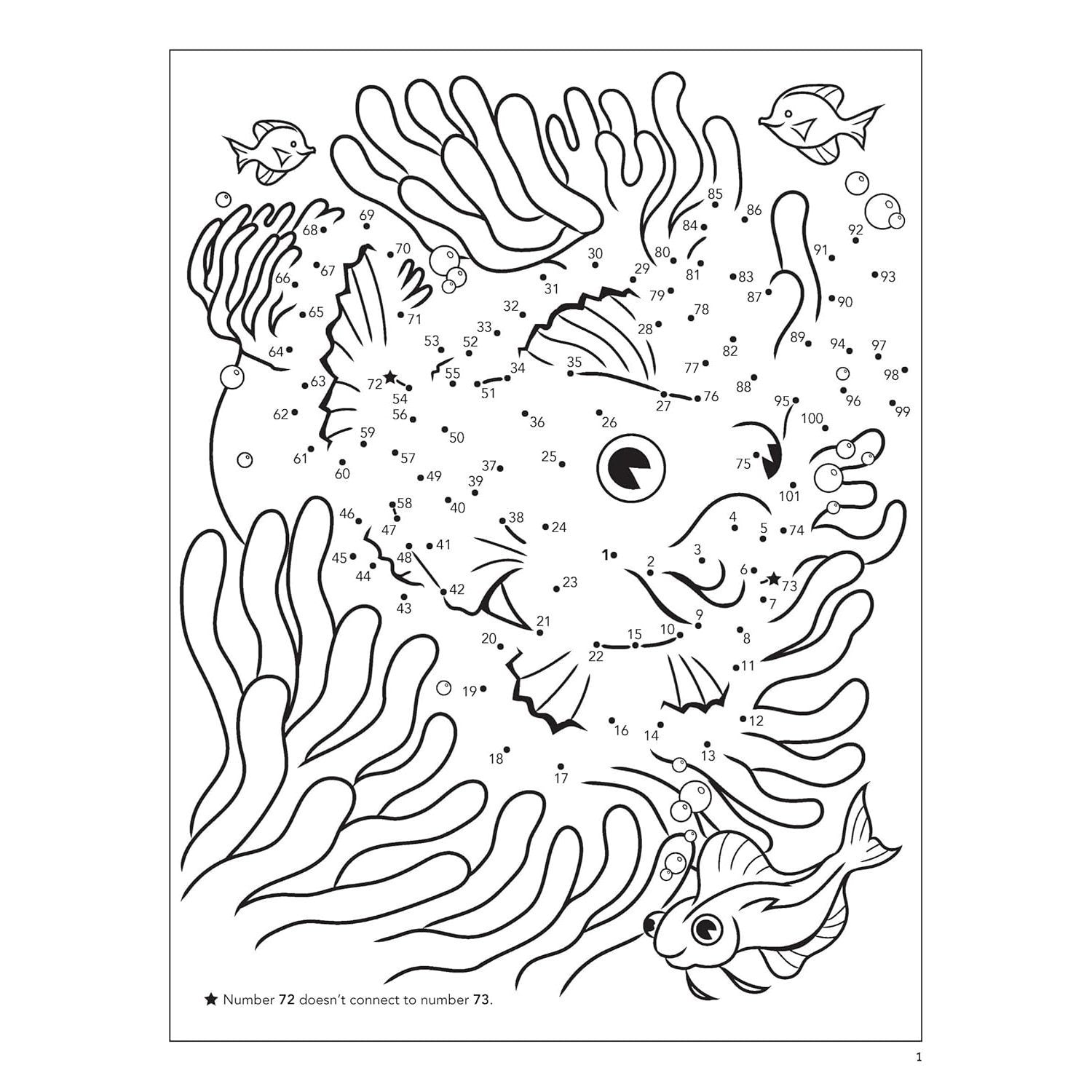 Under the Sea Dot-To-Dot Fun!: Count from 1 to 101