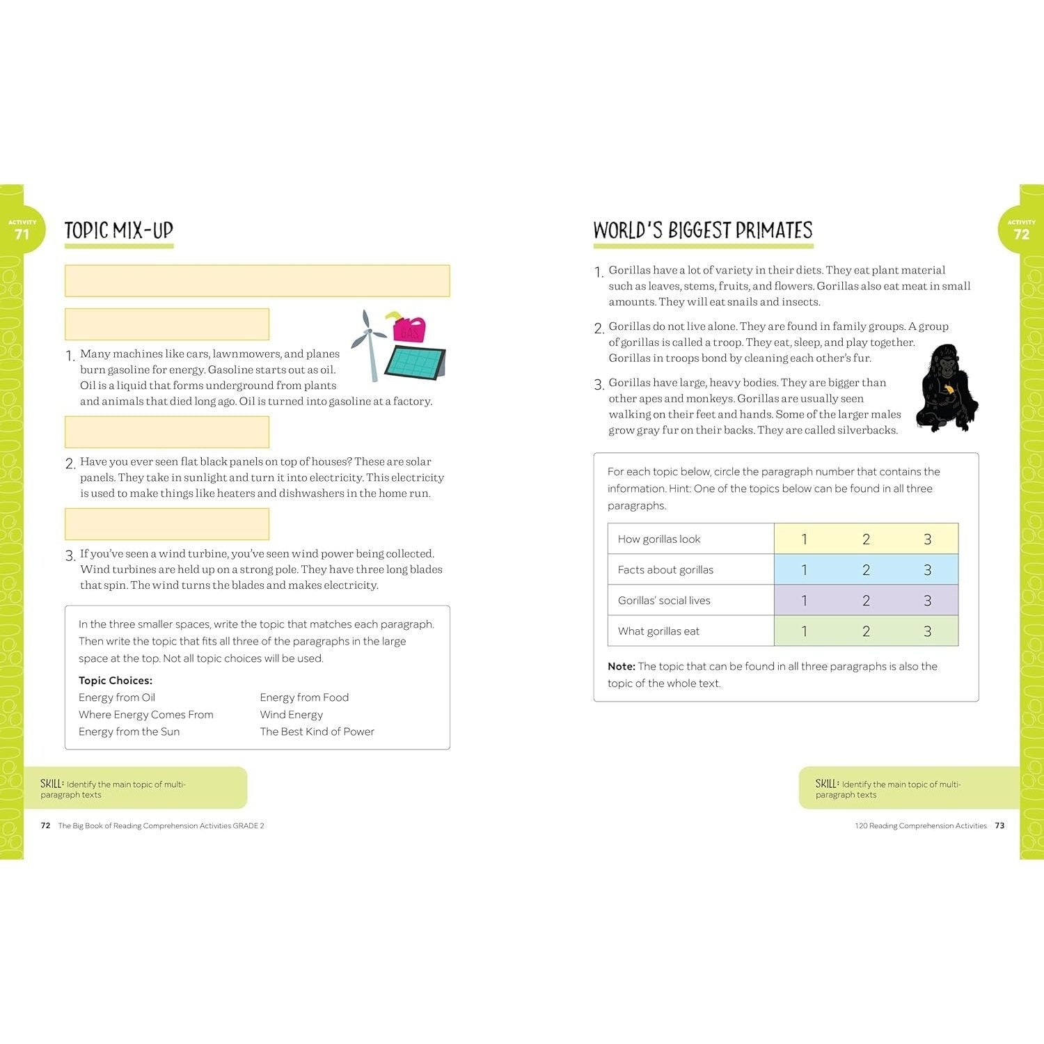 The Big Book of Reading Comprehension Activities, Grade 2: 120 Activities for After-School and Summer Reading Fun (Reading Comprehension Activities)