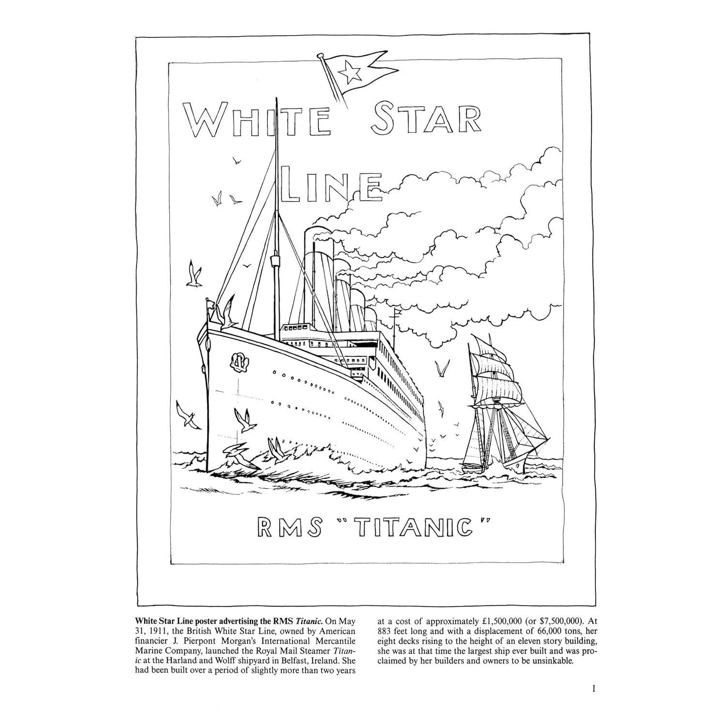The Titanic Coloring Book