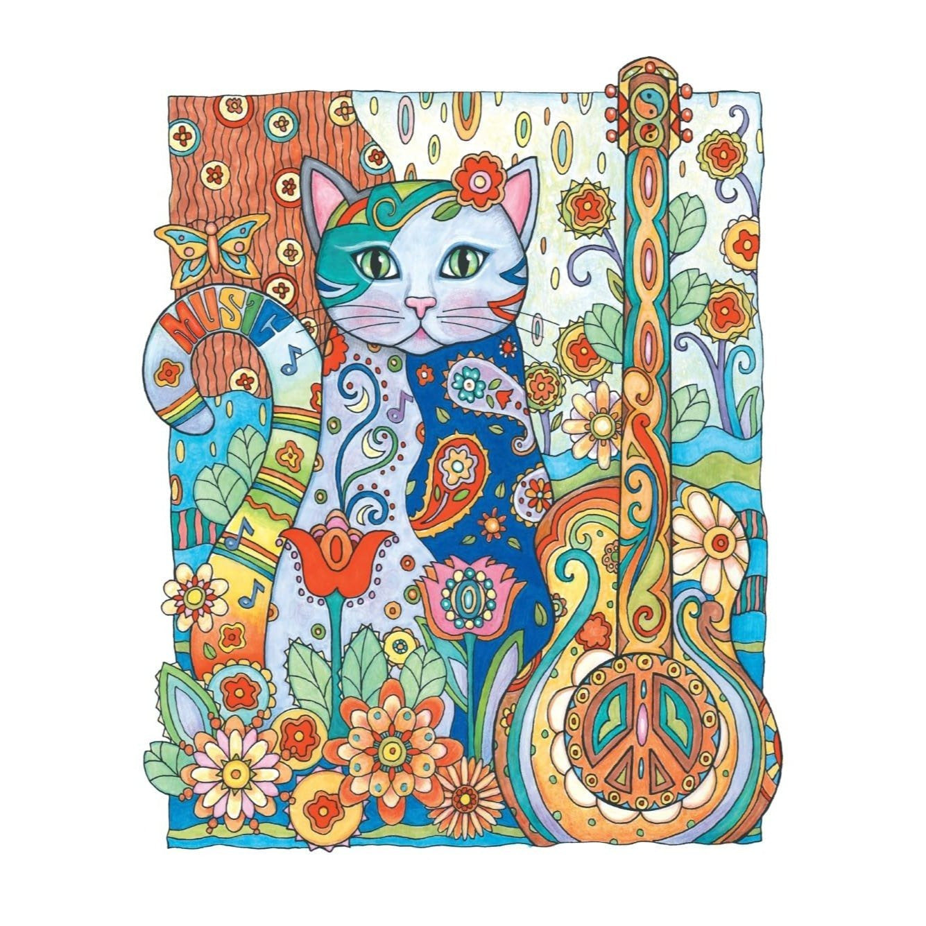 Creative Haven Creative Cats Coloring Book (First Edition, First)