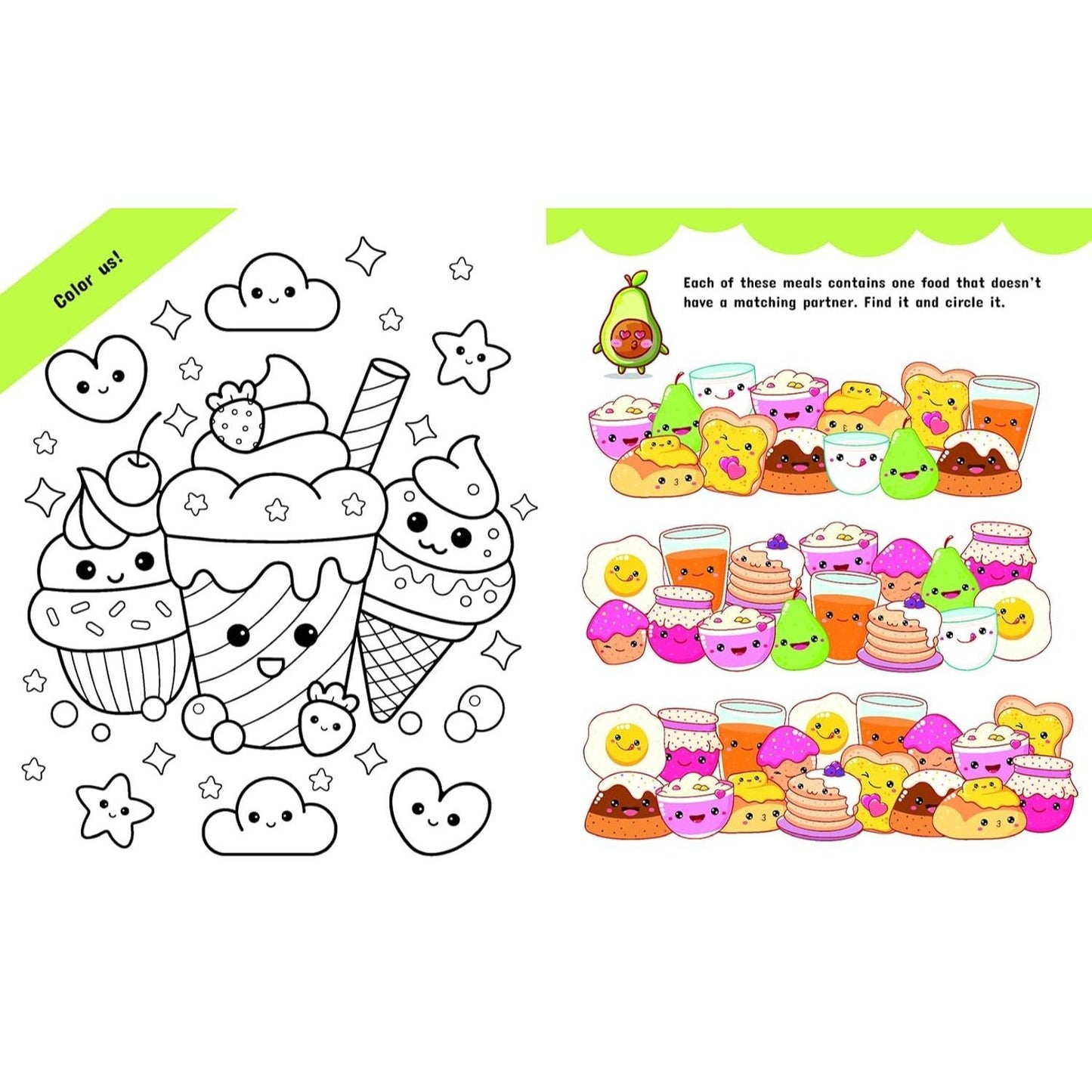 Avocado & Friends: Kawaii Activity Fun (with Over 200 Stickers!)
