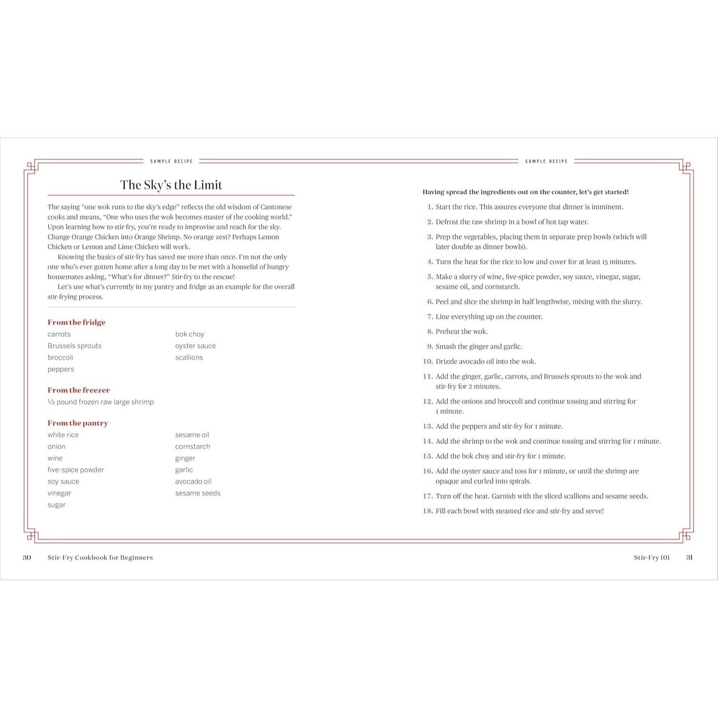 Stir-Fry Cookbook for Beginners: Recipes and Techniques to Stir-Fry with Sizzling Success (Spiral Bound)