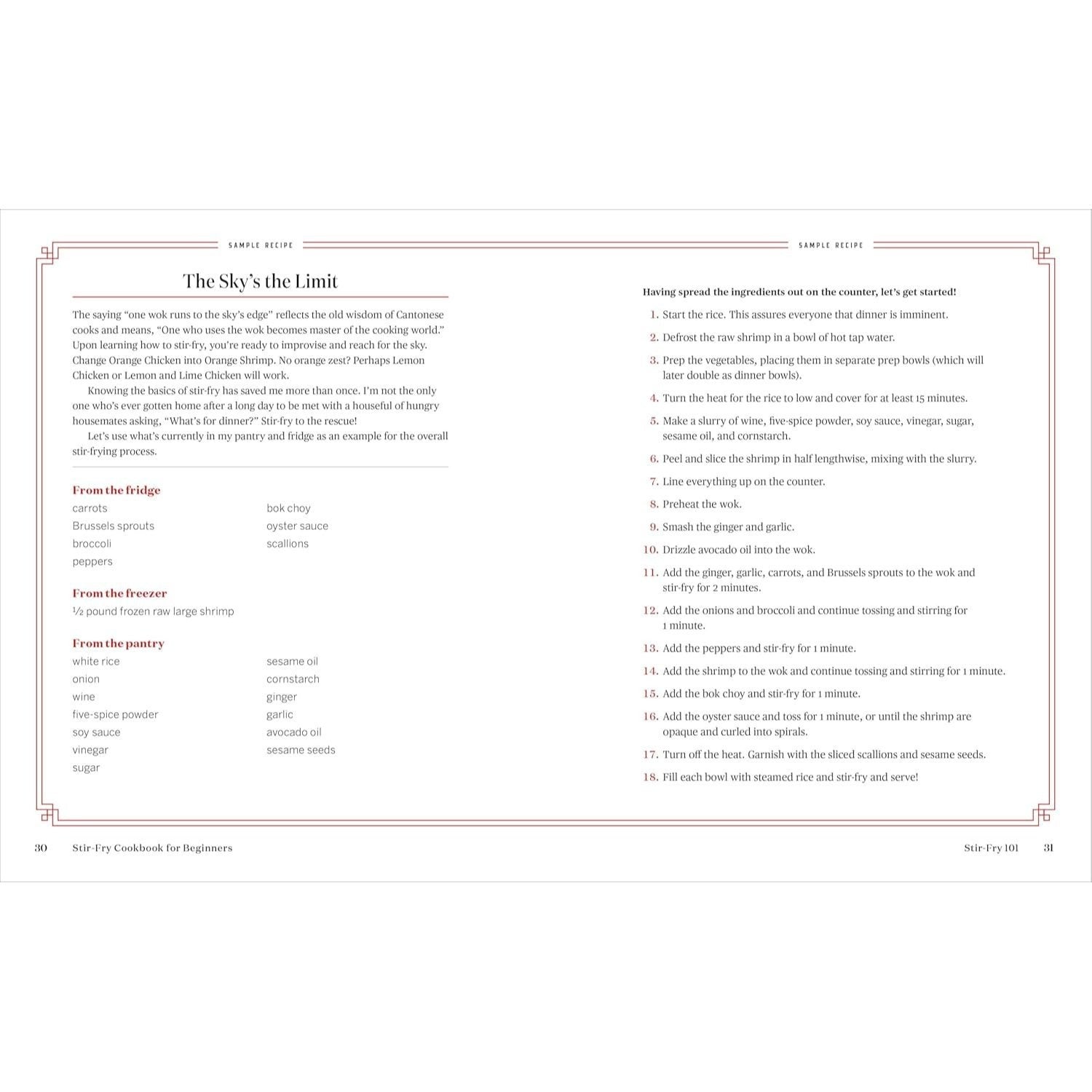 Stir-Fry Cookbook for Beginners: Recipes and Techniques to Stir-Fry with Sizzling Success (Spiral Bound)