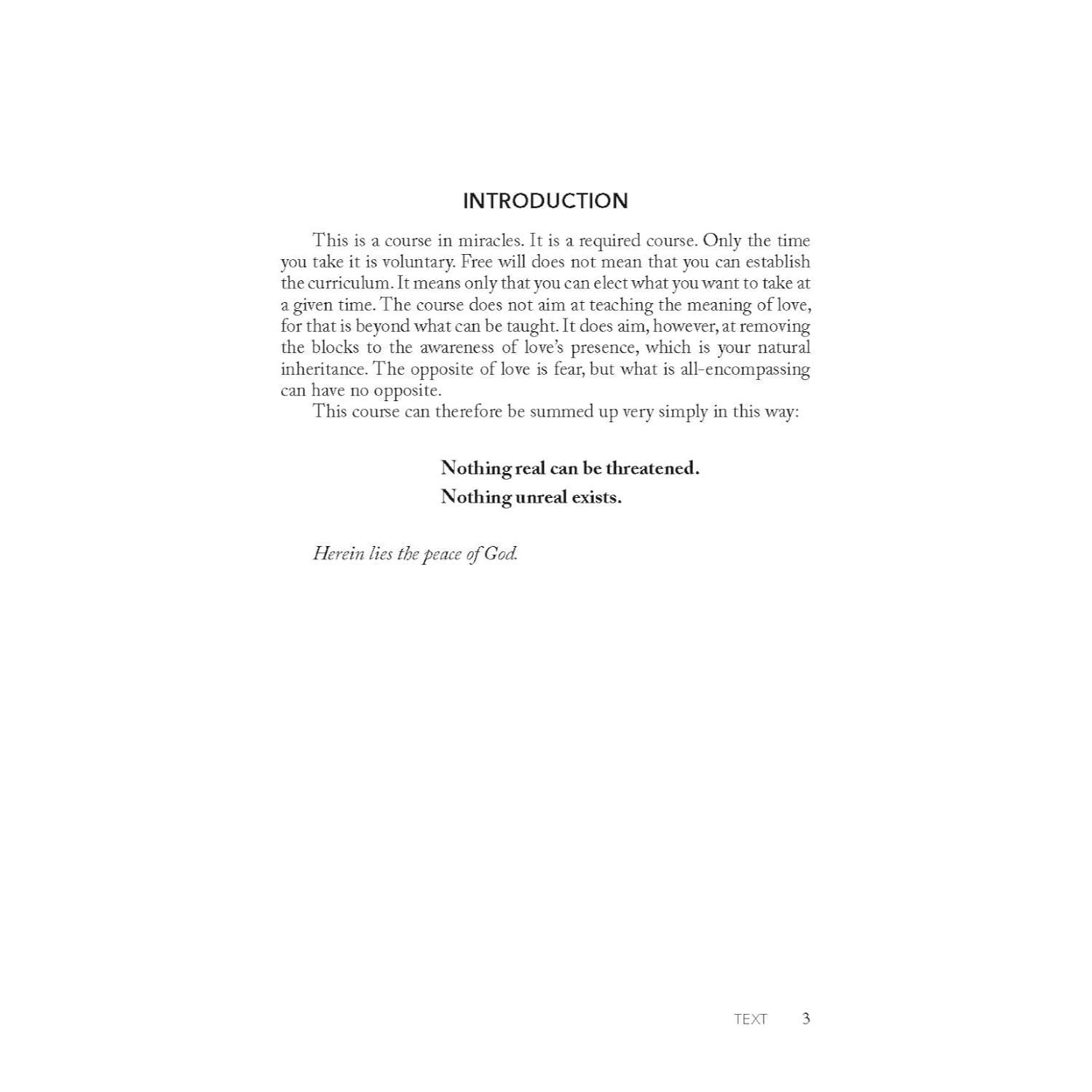 A Course in Miracles: Text, Workbook for Students, Manual for Teachers