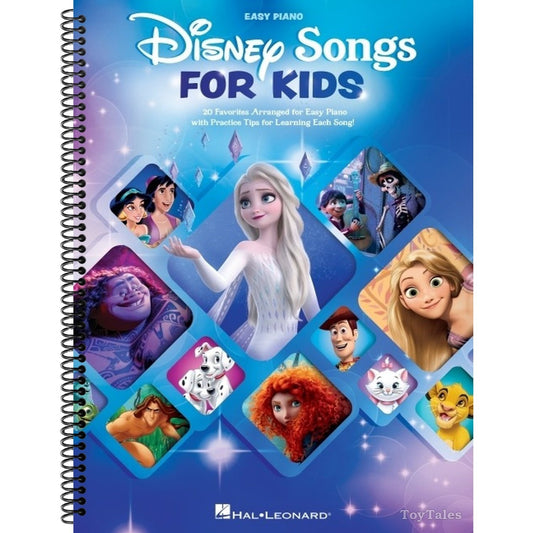 Disney Songs for Kids - Easy Piano Songbook with 20 Songs - Easy-To-Play Disney Piano Book - Outstanding Sheet Music Book Collection - Piano Song Book (Spiral Bound)
