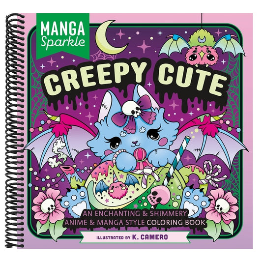 Manga Sparkle: Creepy Cute: An Enchanting & Shimmery Anime & Manga Style Coloring Book