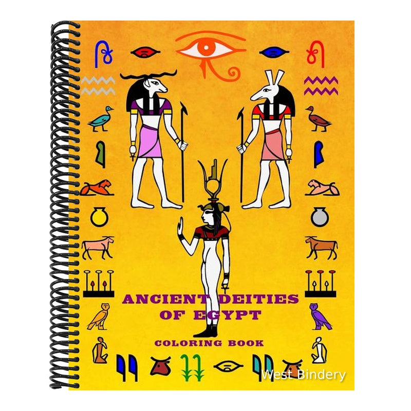 Ancient Deities Of Egypt: Fun Activity Coloring Book For Young Adult - Egyptian Gods Religion And History Stress Relief (Large 8.5" x 11")