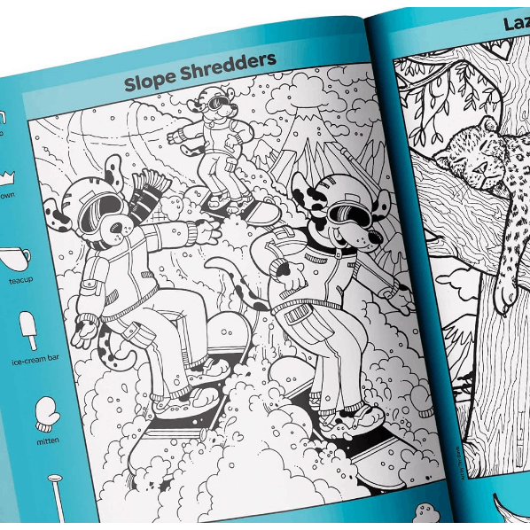 Wildlife Puzzles: Wildlife-Themed Hidden Pictures Puzzles for Kids 6 and Up, Search and Find Over 1,200 Hidden Objects in This Highlights Activity Boo (Highlights Hidden Pictures) (Spiral Bound)