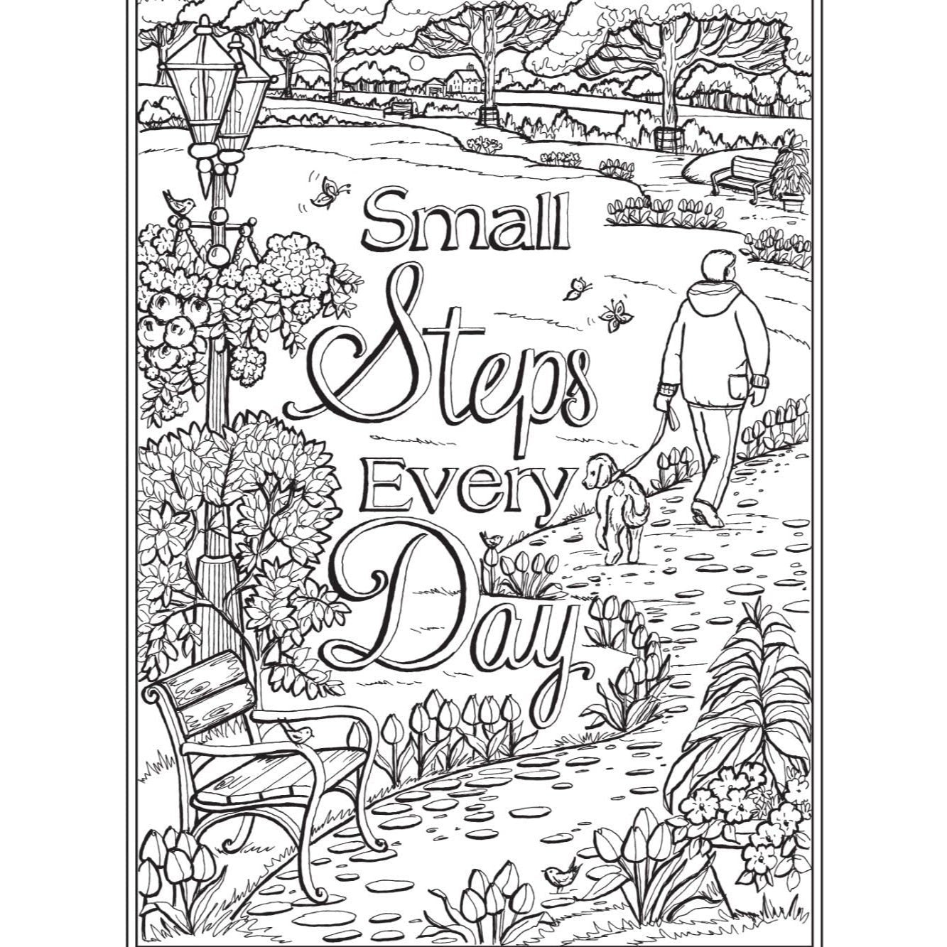 Creative Haven Cheerful Inspirations Coloring Book