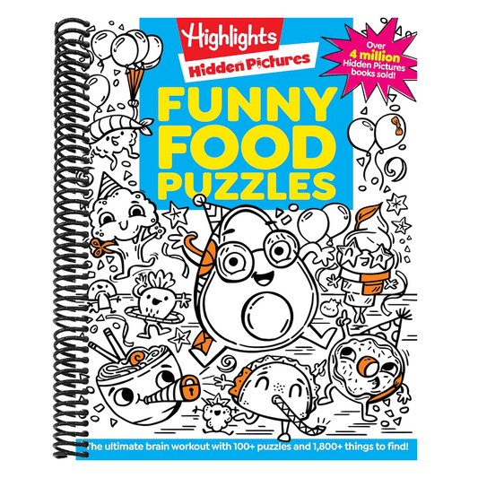 Funny Food Puzzles (Highlights Hidden Pictures) (Spiral Bound)