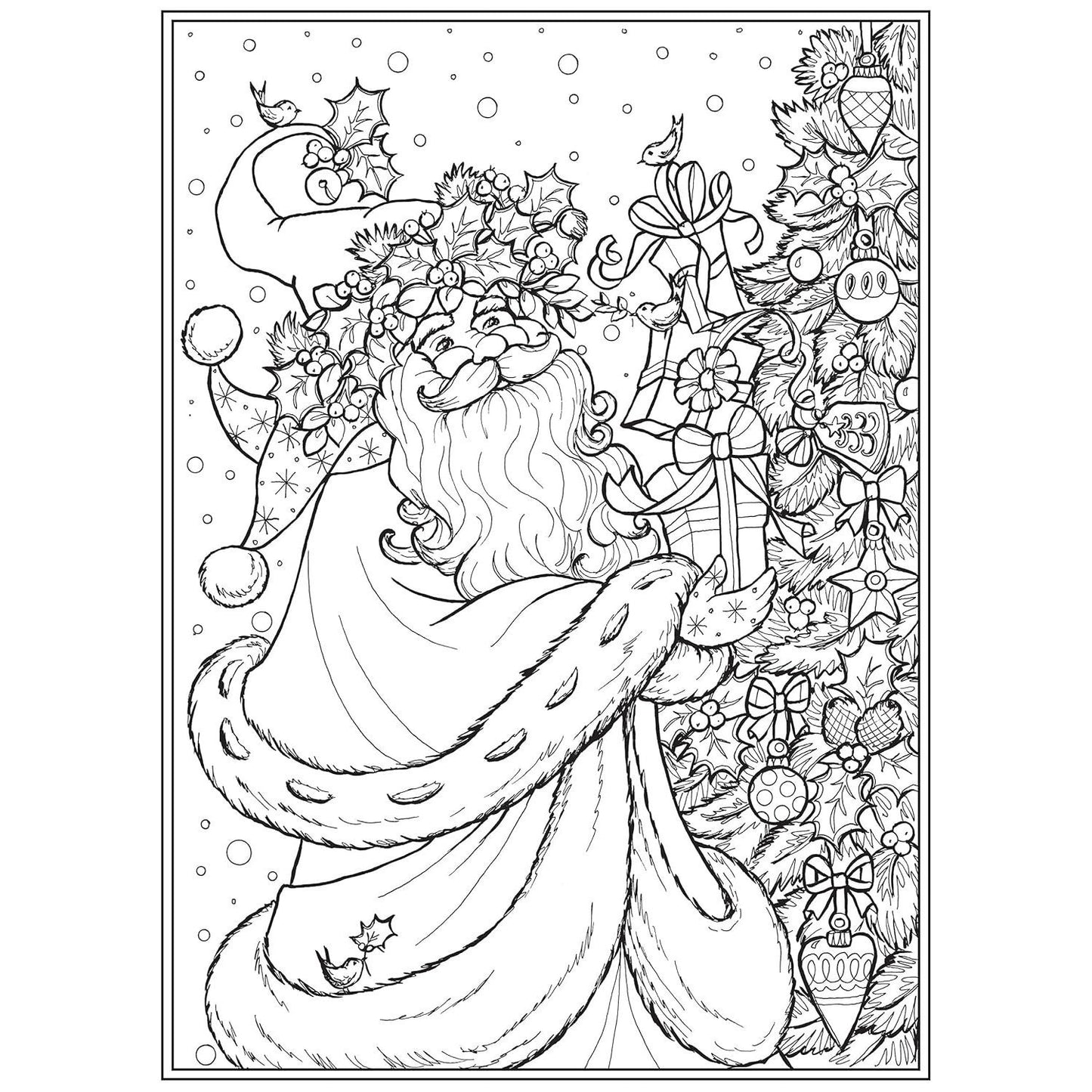 Creative Haven Enchanted Christmas Coloring Book