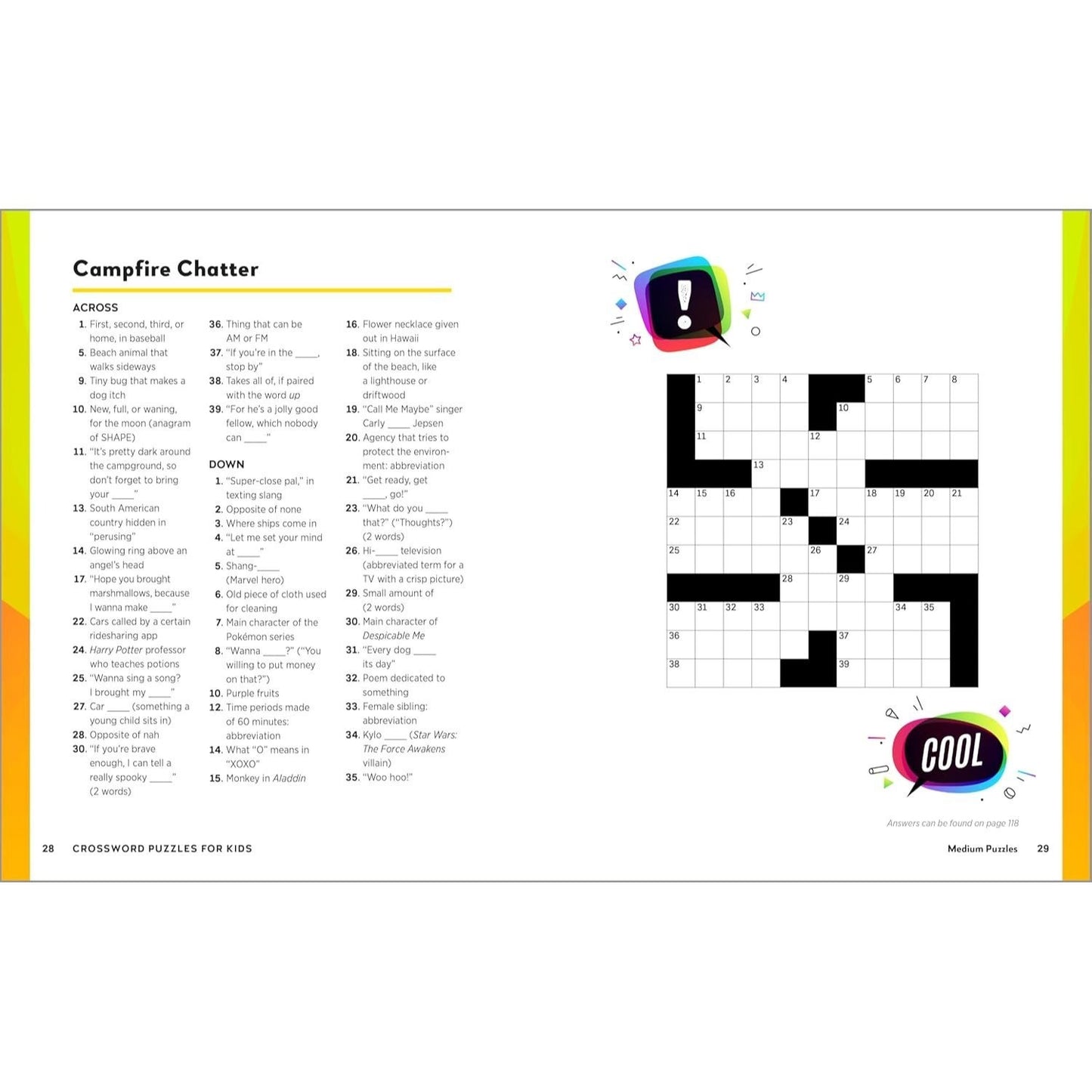 Crossword Puzzles for Kids: A Fun and Challenging Puzzle Book